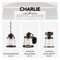 Globe Electric Charlie 9.6 in. H X 6.7 in. W X 6.7 in. L Oil Rubbed Bronze Ceiling Light 44301 - alternate 9